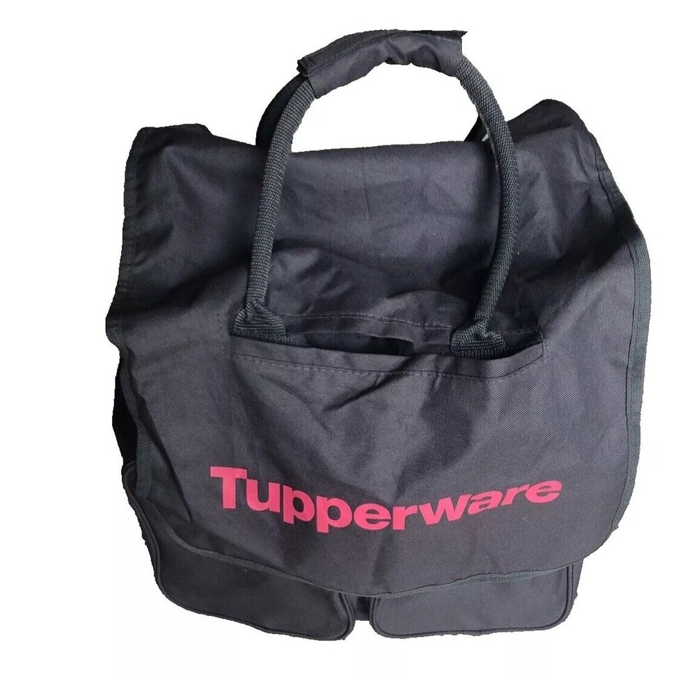 Tupperware Consultant Bag Large Tote Gray with Pockets and built in Handle